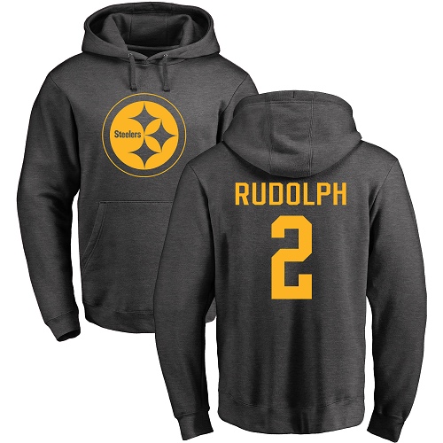 Men Pittsburgh Steelers Football 2 Ash Mason Rudolph One Color Pullover NFL Hoodie Sweatshirts